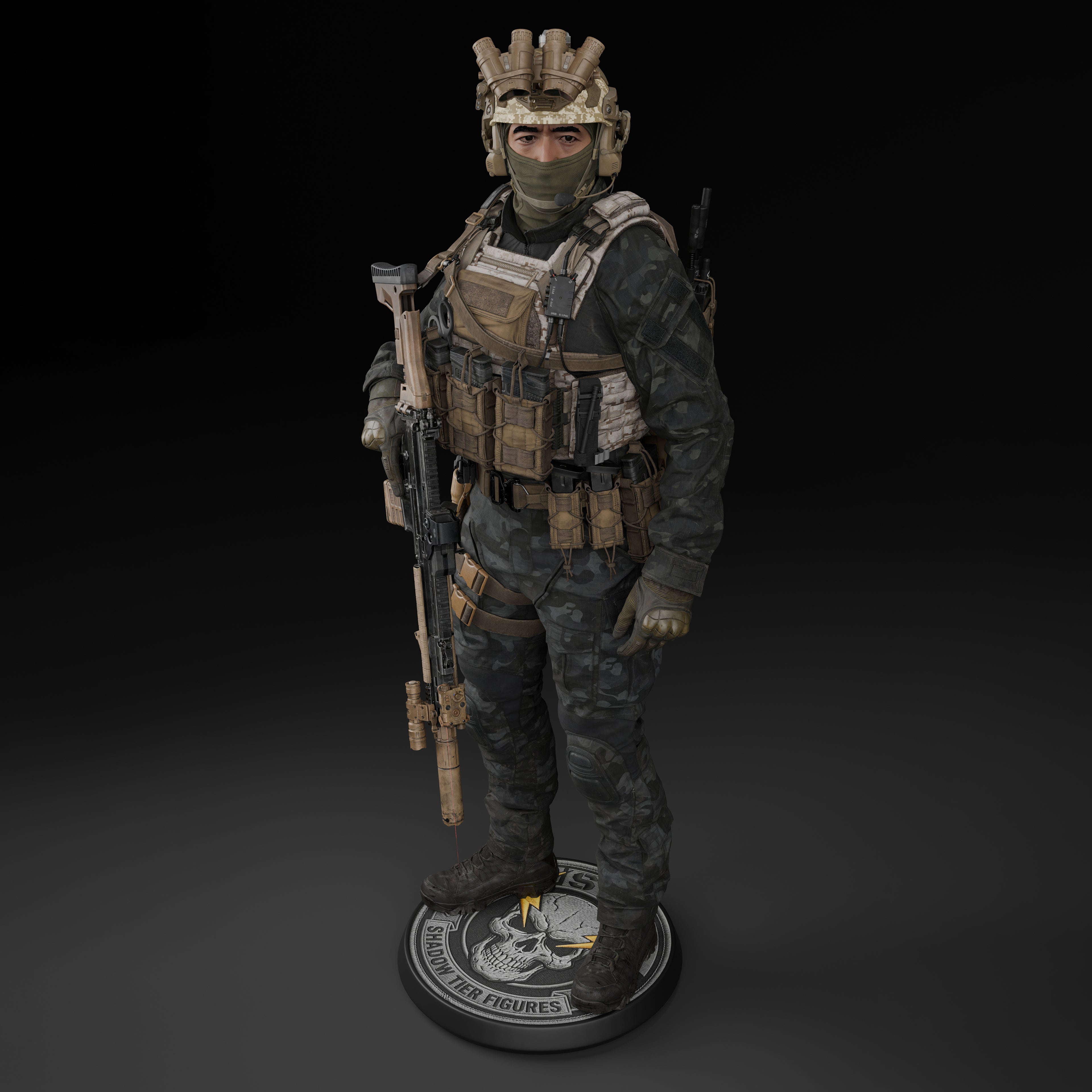 Shadow Tier Figures, Modern Military Figure - STF/001