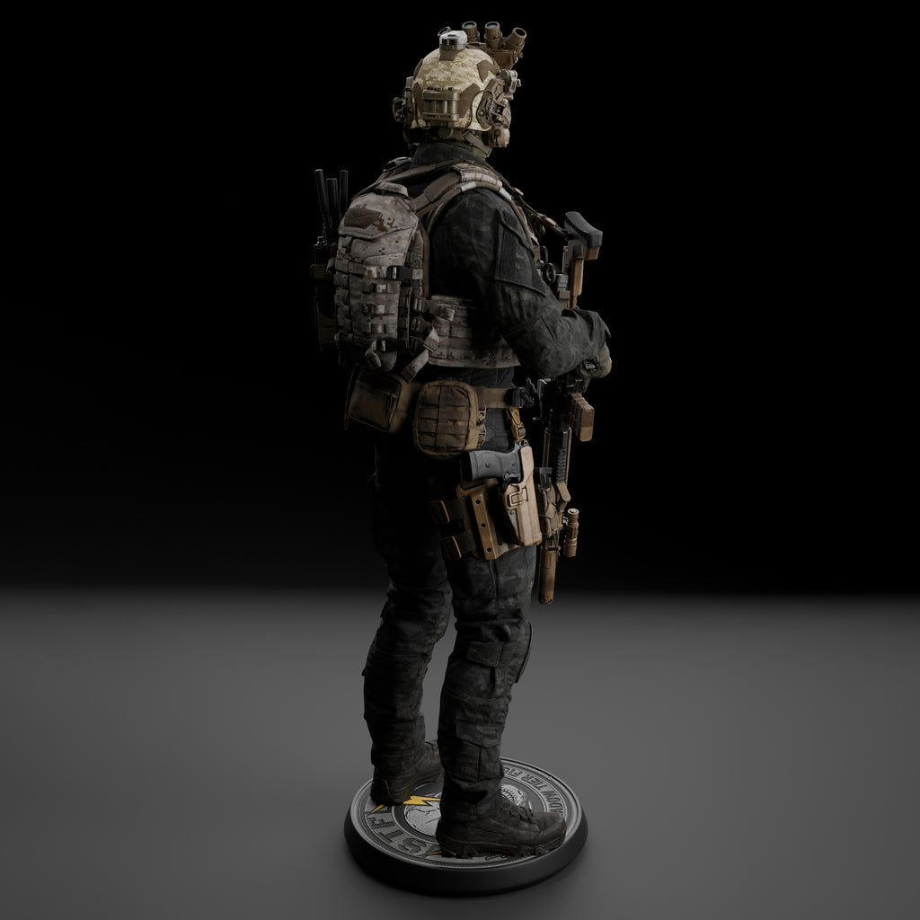 Shadow Tier Figures, Modern Military Figure - STF/001