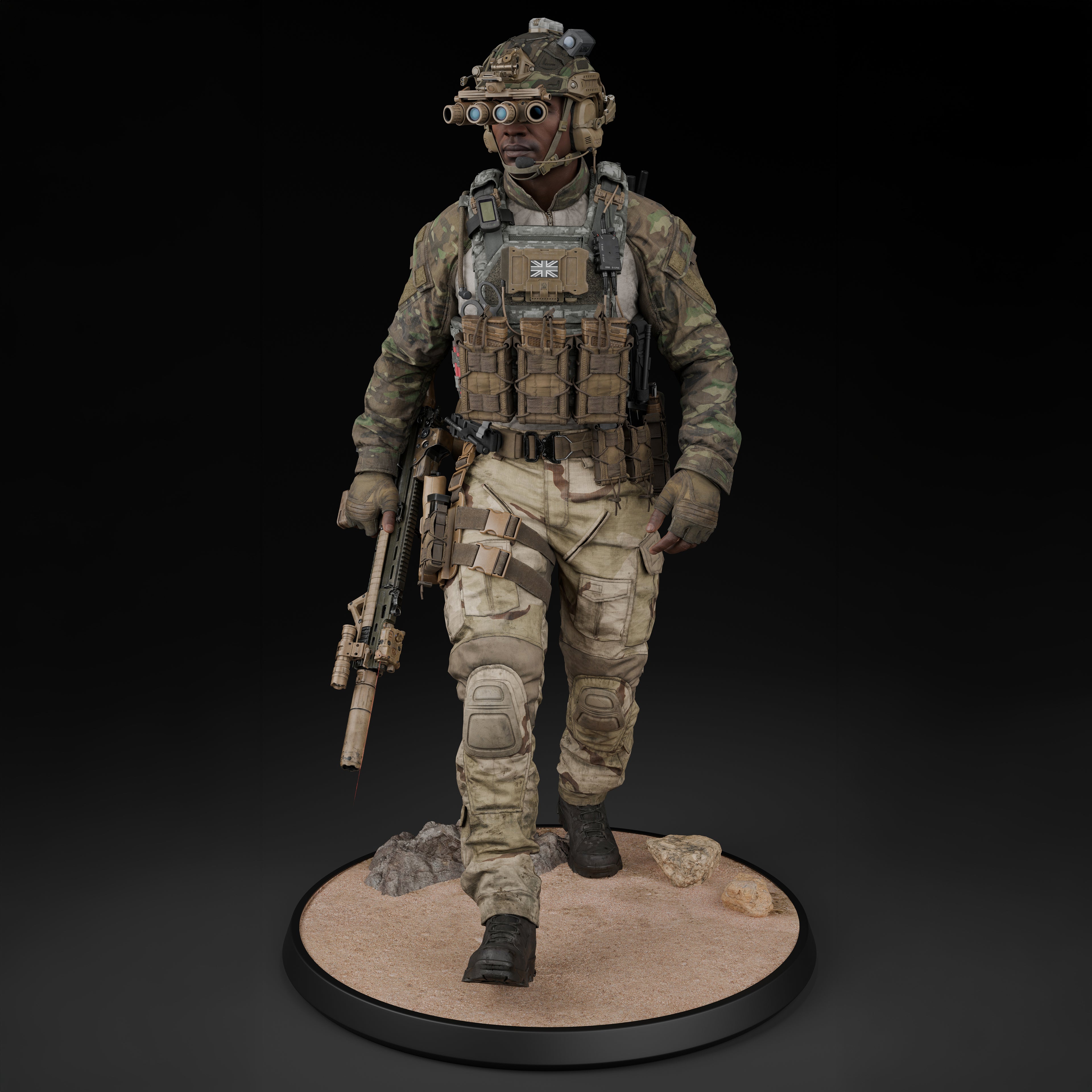 Shadow Tier Figures, Modern Military Figure - STF/003